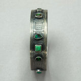 Tabra Boulder Opal and Tourmaline Sterling Silver Bangle