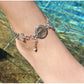 Jim Kelly and Tabra Rainbow Bridge Anklet with Charm