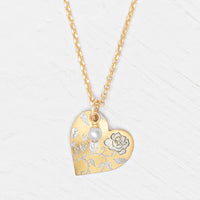 Holly Yashi Budding Heart Pendant Necklace