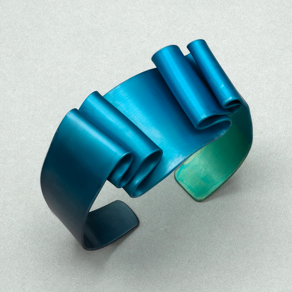Sylvi Harwin Folded Aluminum Cuff Bracelet