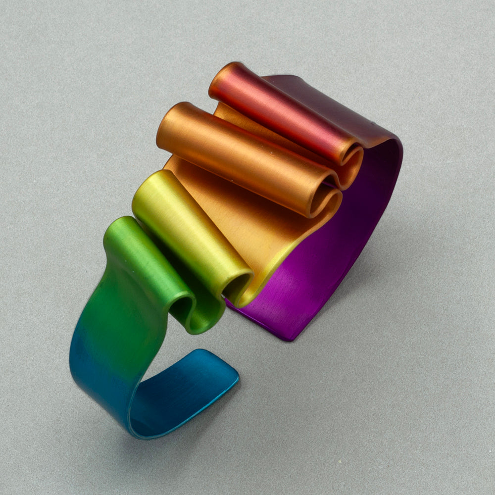 Sylvi Harwin Folded Aluminum Cuff Bracelet