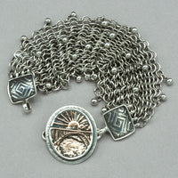 Tabra Rainbow Bridge Charm - Textured Silver