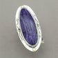 Jim Kelly Charoite Sterling Silver and 14k Gold  Ring