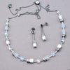 Coeur de Lion Howlite and Silver Necklace and Earrings Set