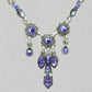 Firefly Navette V Waterfall Necklace - Tanzanite