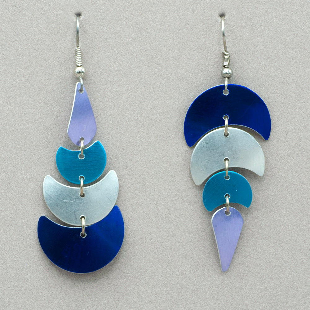 Sylvi Harwin Asymmetric Aluminum Earrings