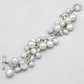 Freshwater Pearls and Hammered Sterling Silver Bracelet