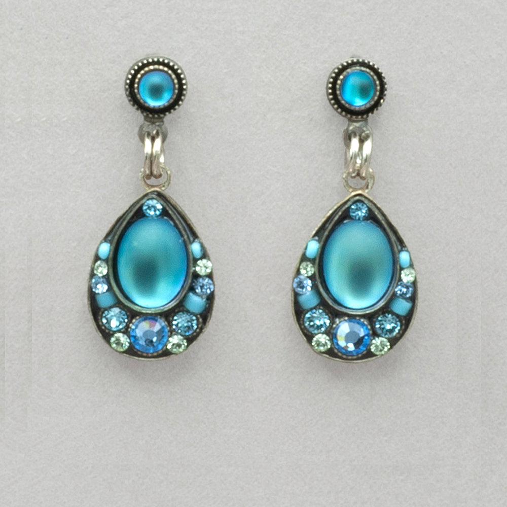 Firefly Moonlight Simple drop Post Earring - Light Blue