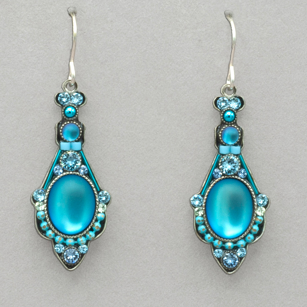 Firefly Moonlight Long Drop Earring - Light Blue
