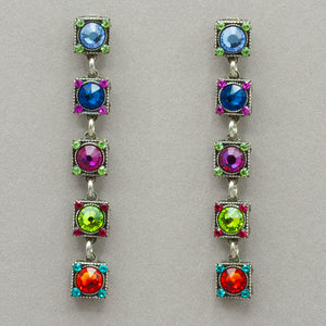 Firefly Rainbow Linear Earrings