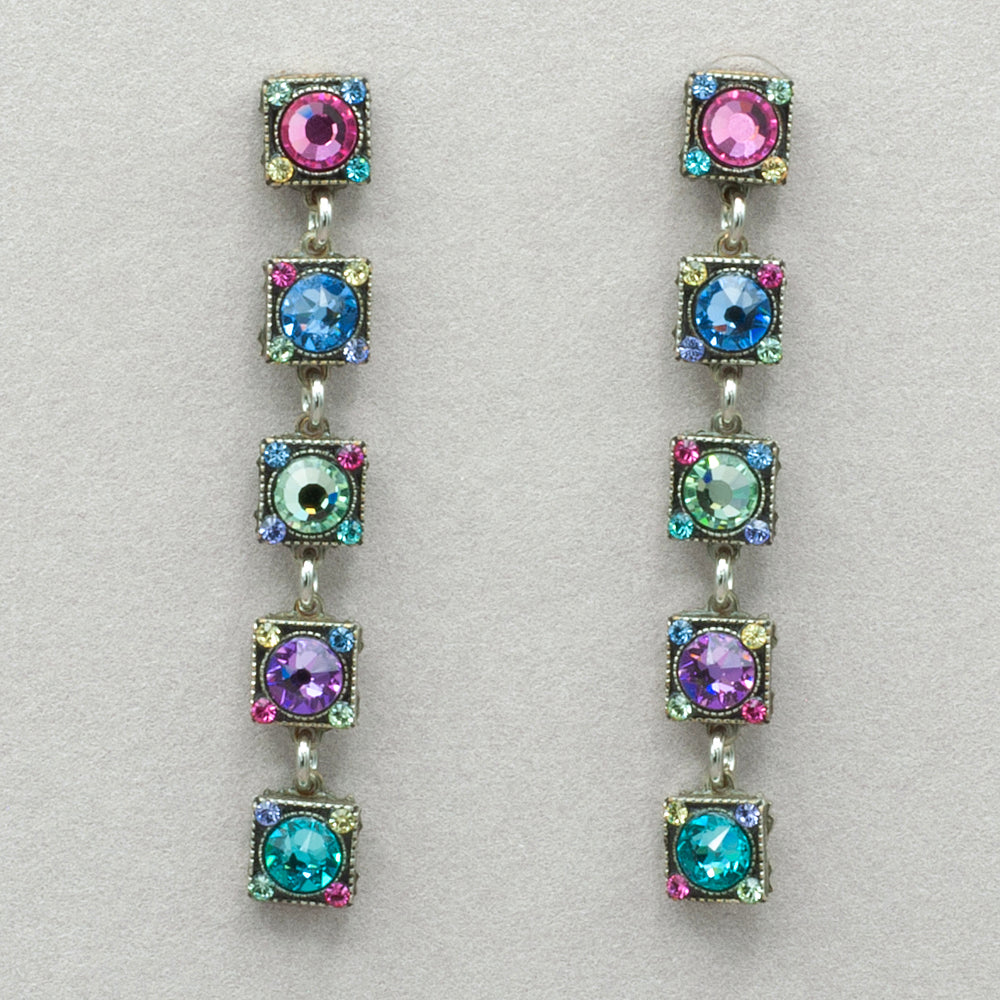 Firefly Rainbow Linear Post Earring - Soft