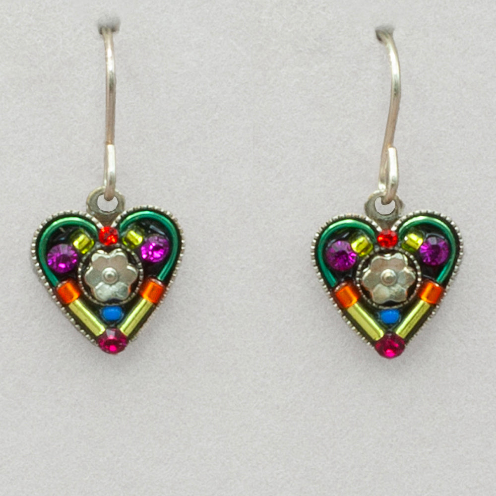 Firefly Hearts and Flowers Earring - Multicolor