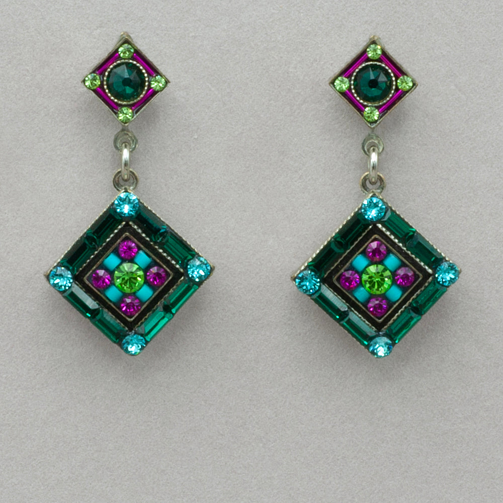 Firefly La Dolce Vita Post Dangle Earring - Emerald