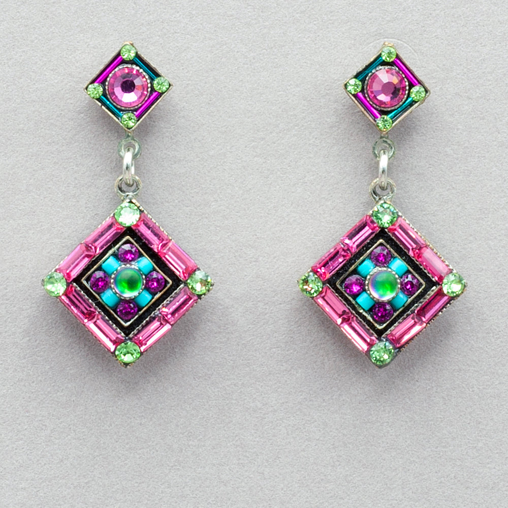 Firefly La Dolce Vita Post Dangle Earring - Rose