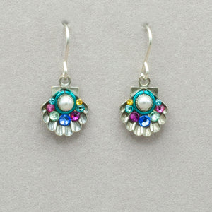Firefly Beach Pearl Medium Shell Earrings