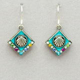Firefly Beach Shell Diamond Earrings