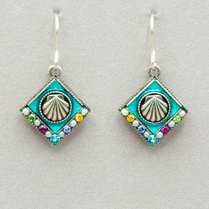 Firefly Beach Shell Diamond Earrings