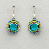 Firefly Beach Glass Shell Earrings