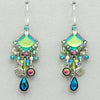 Firefly Beach Glass Waterfall Earrings