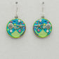 Firefly Beach Glass Tide Pool Dangle Earrings - Soft
