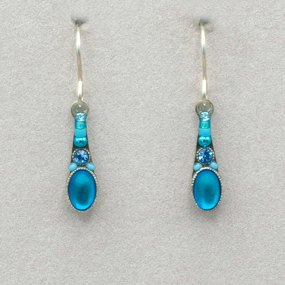 Firefly Moonlight Extended Petite Drop Earring - Light Blue