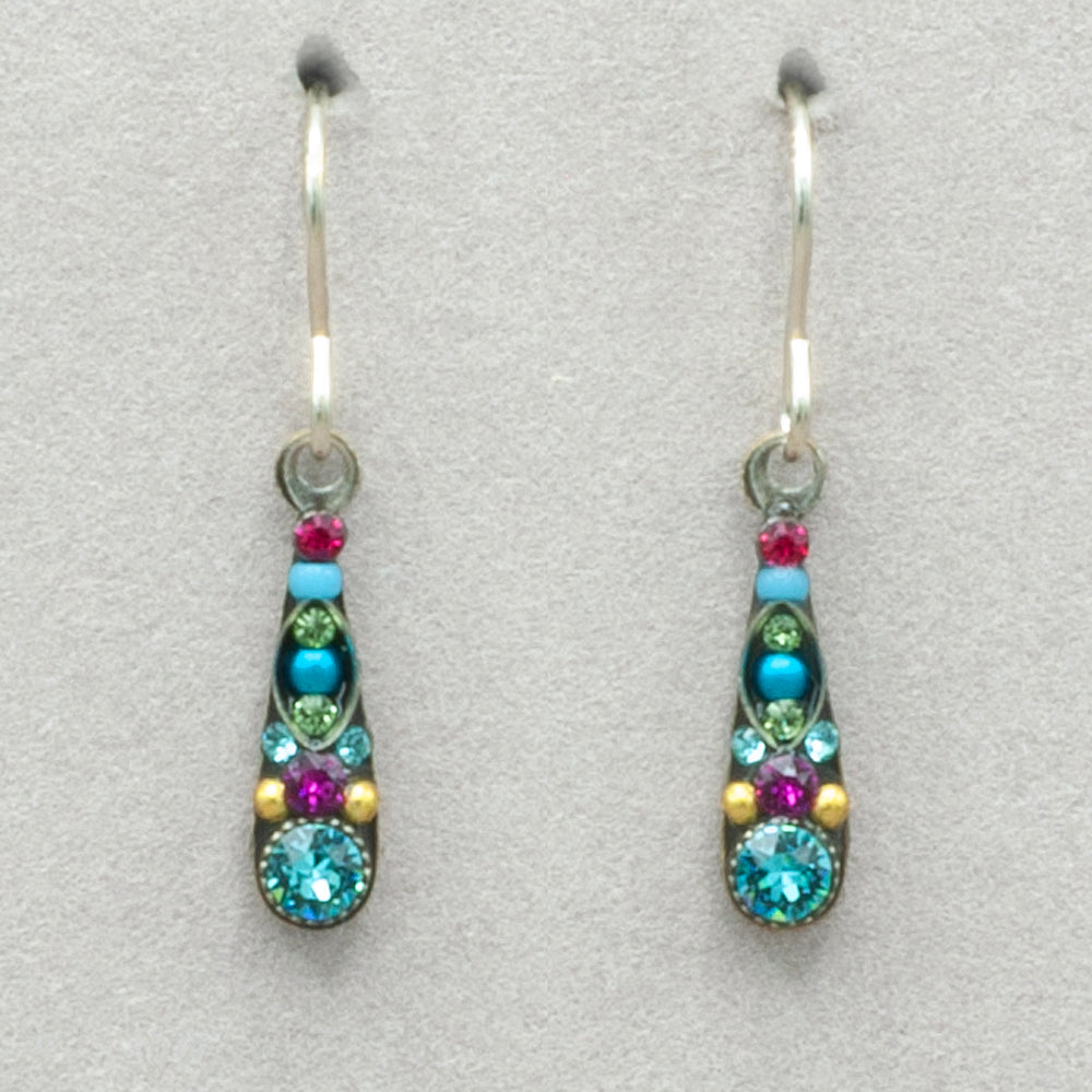 Firefly Stiletto Petite Earrings - Light Turquoise