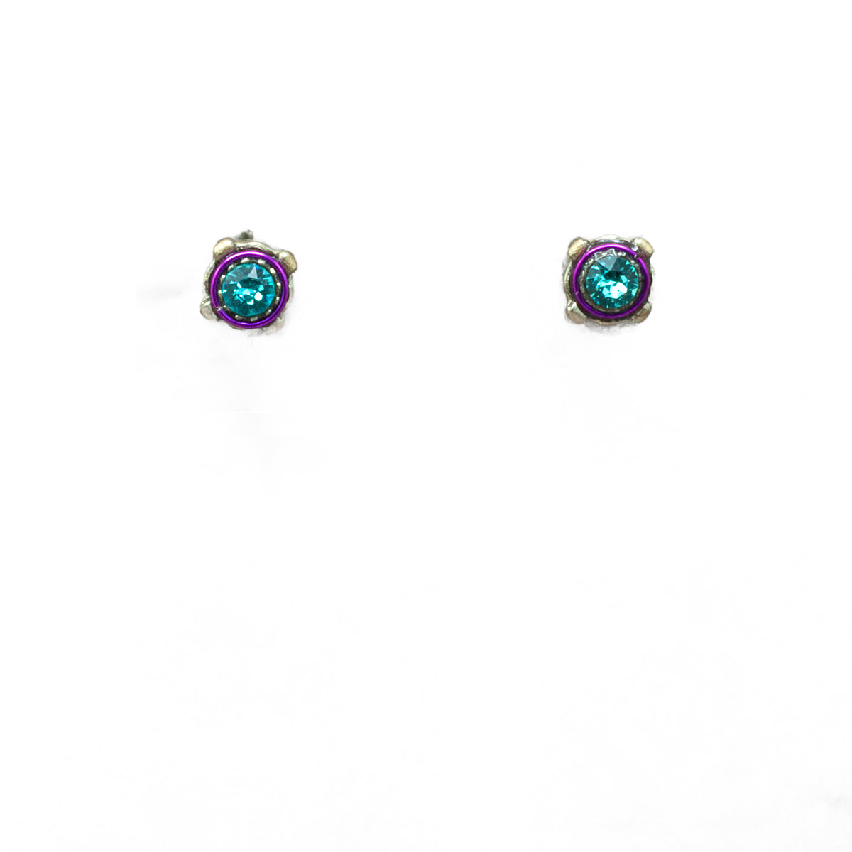 Firefly Stud Post Earrings - Light Turquoise