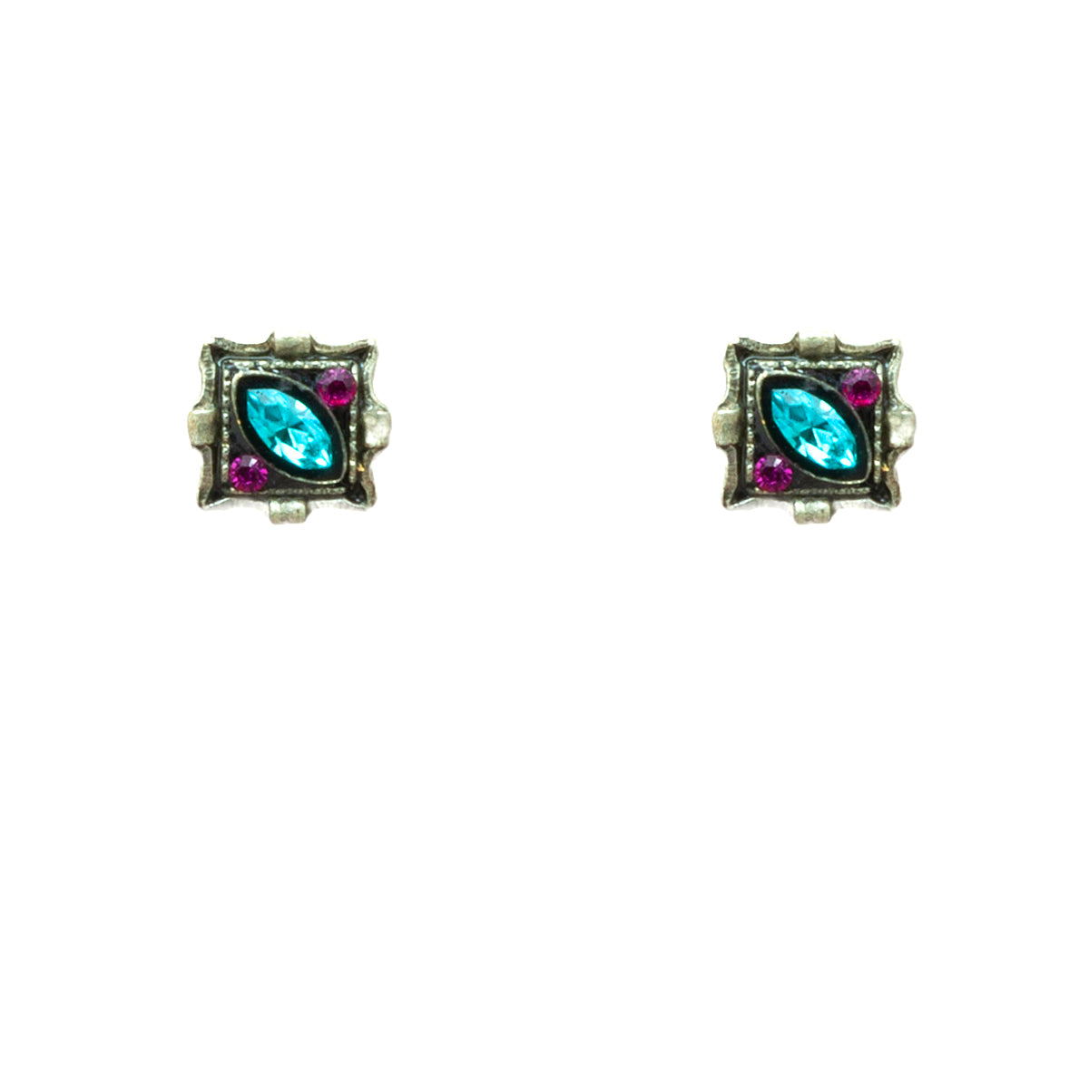 Firefly Diamond-Shape Stud Post Earrings - Multicolor