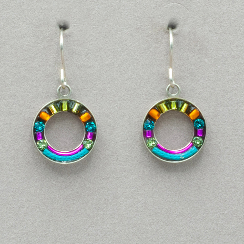 Firefly Cirque Simple Hoop Earrings - Multicolor