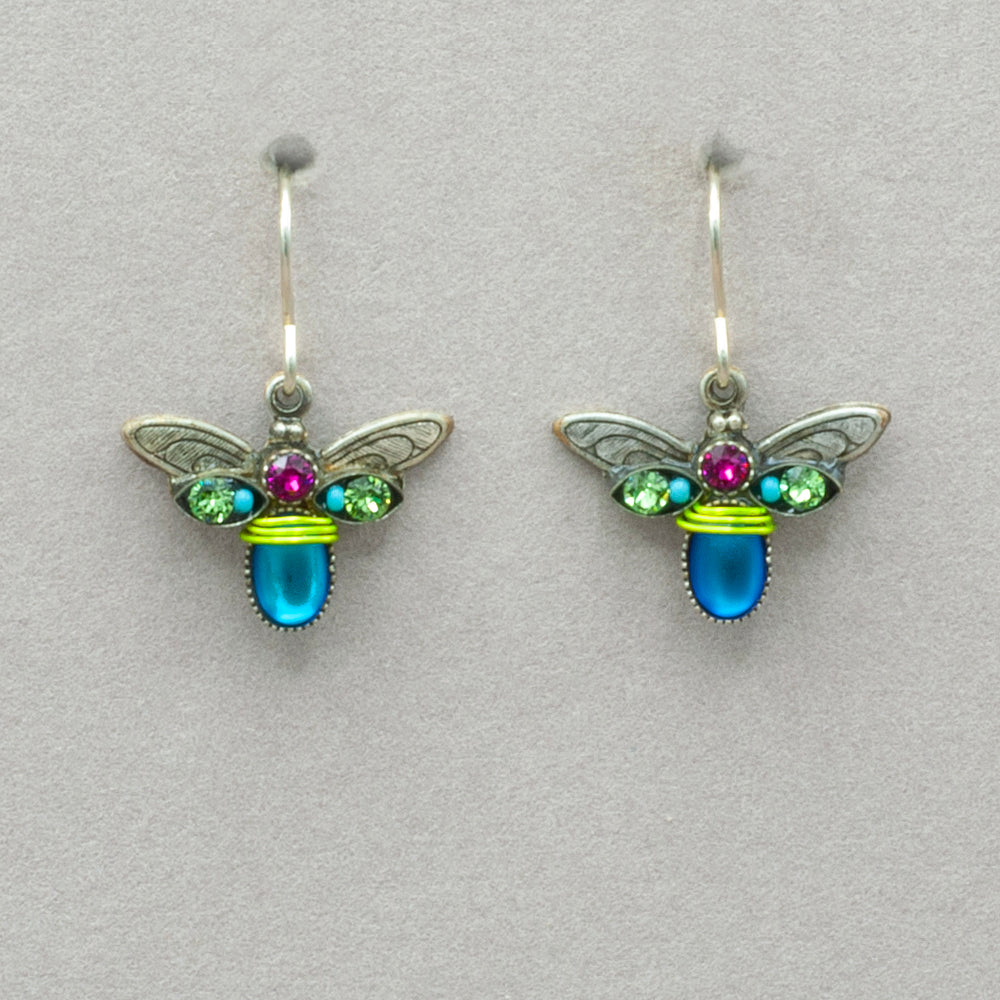 Firefly Moonlight Earrings - Jewel Tone