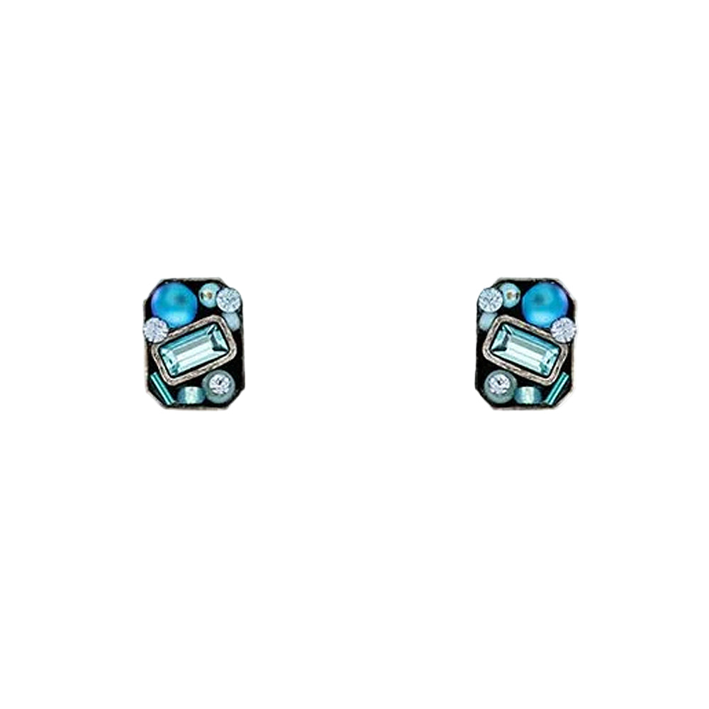 Firefly Moonlight Calypso Stud Post Earrings - Light Blue