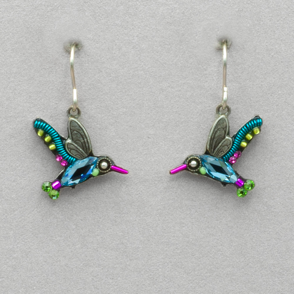 Firefly Hummingbird Earrings - Multicolor