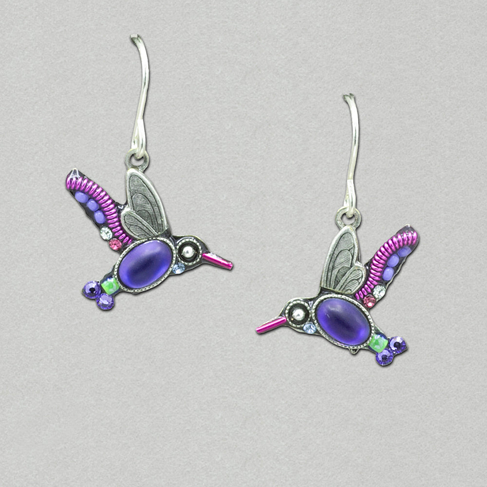 Firefly Hummingbird Earring - Tanzanite