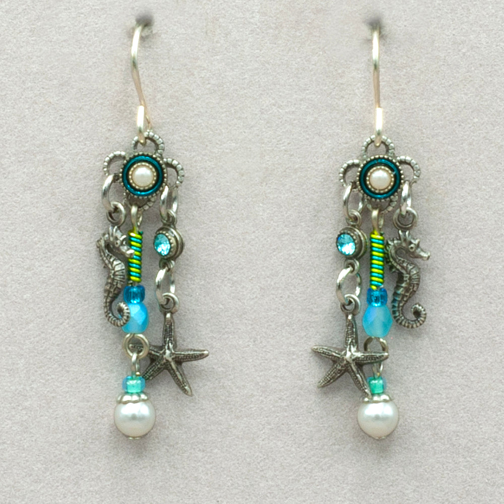Firefly Charmed Ocean Earrings - Aqua