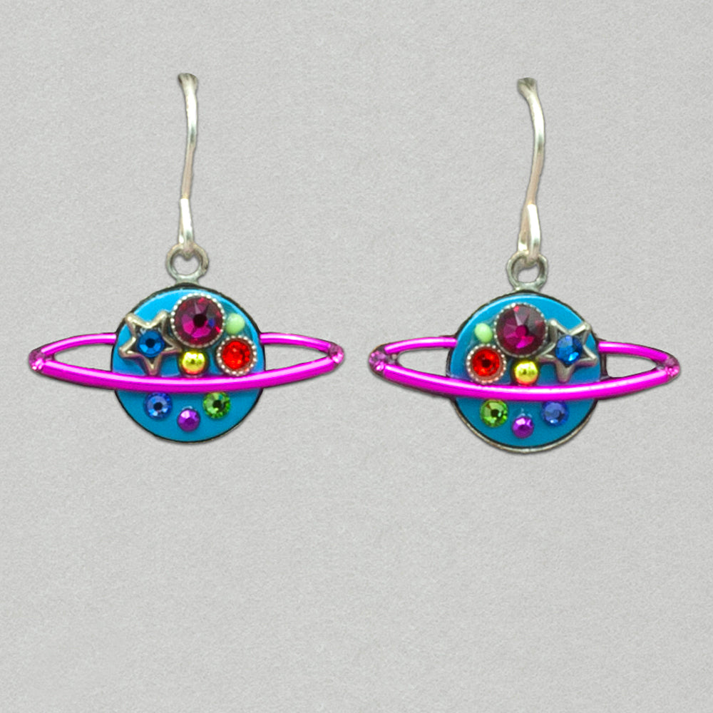 Firefly Saturn Earrings - Multicolor