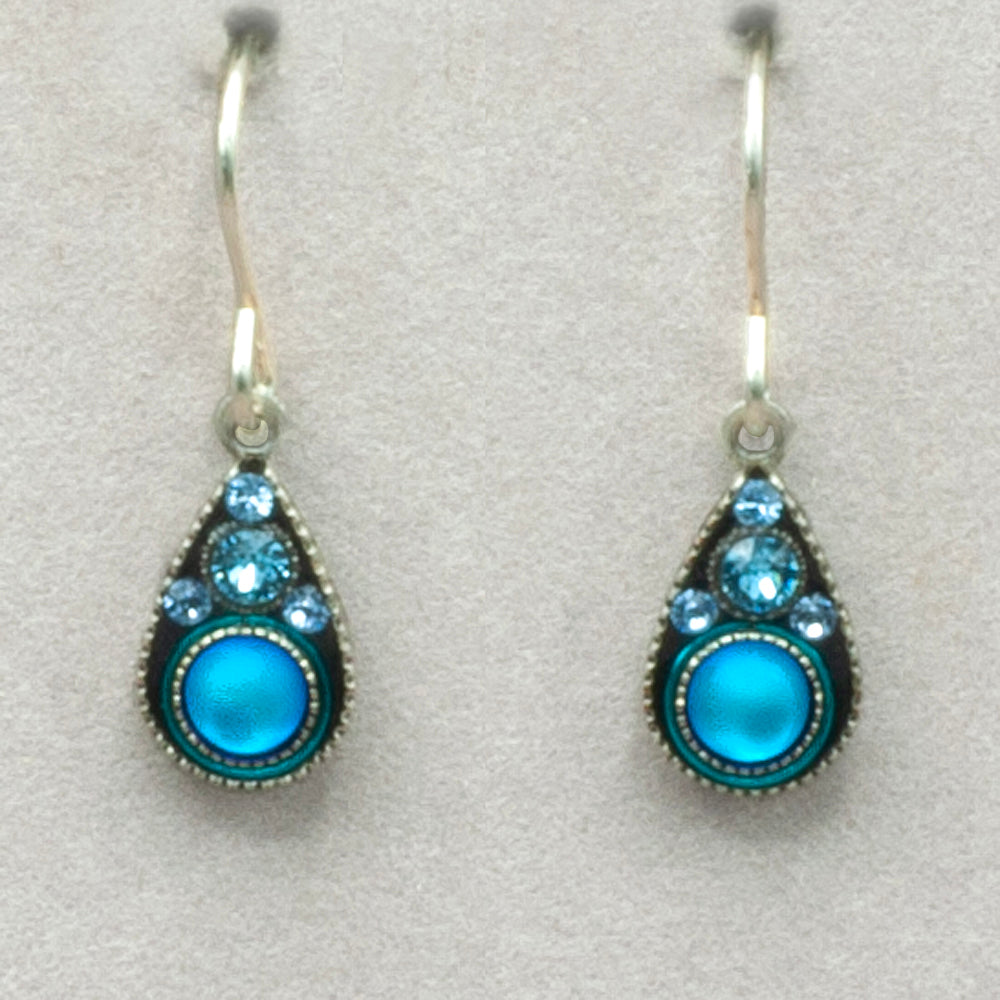 Firefly Moonlight Petite Drop Earrings - Light Blue