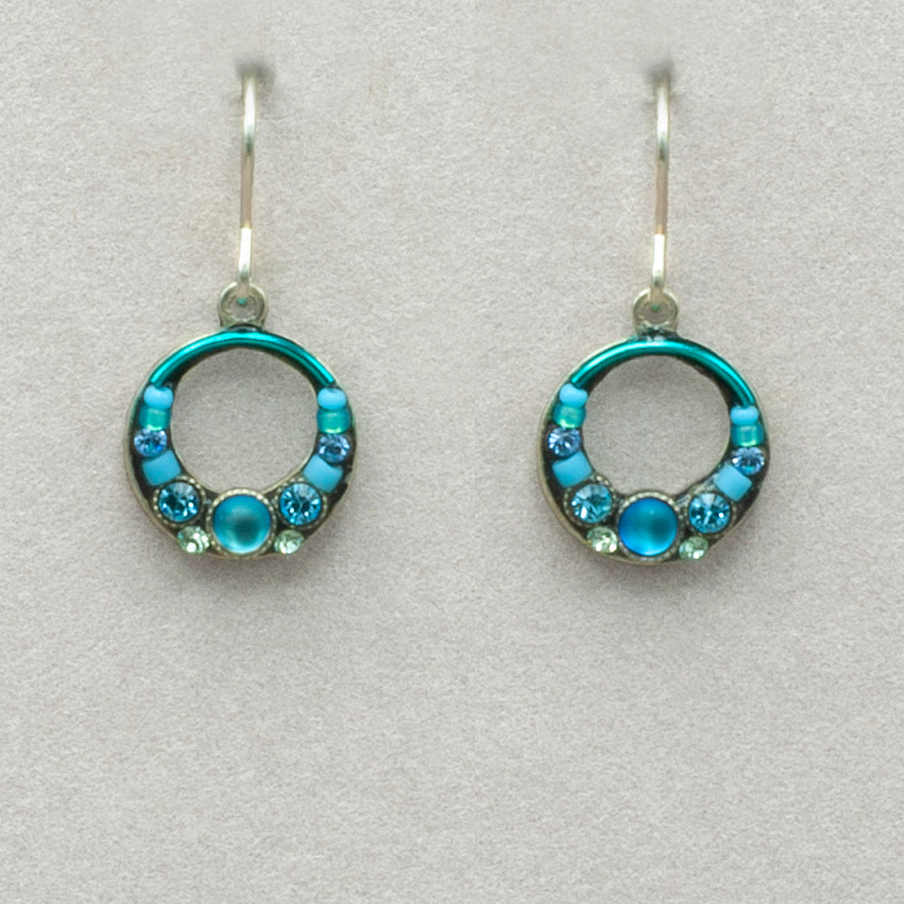 Firefly Moonlight Hoop Earrings - Light Blue