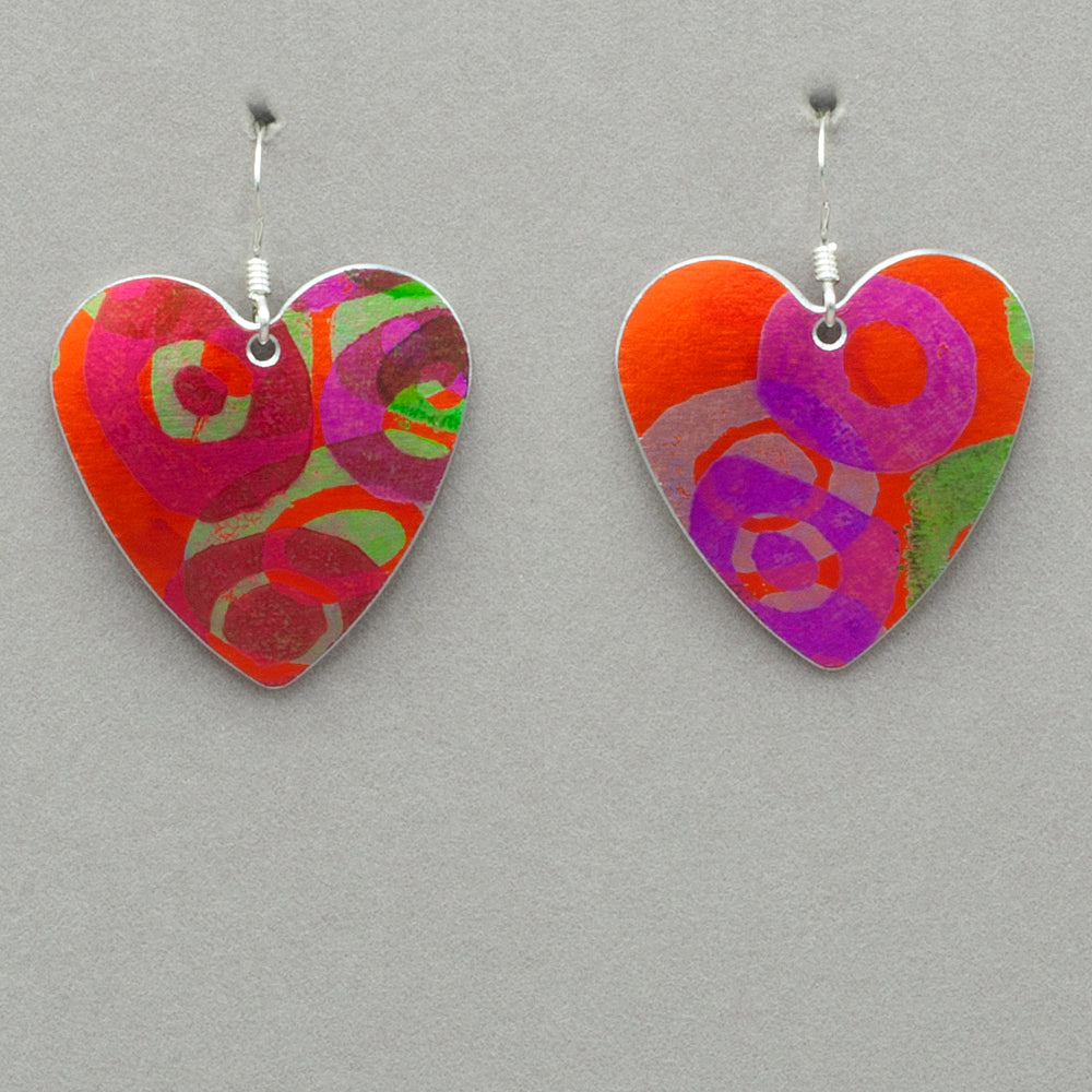 Hazel Atkinson Large Heart Earrings