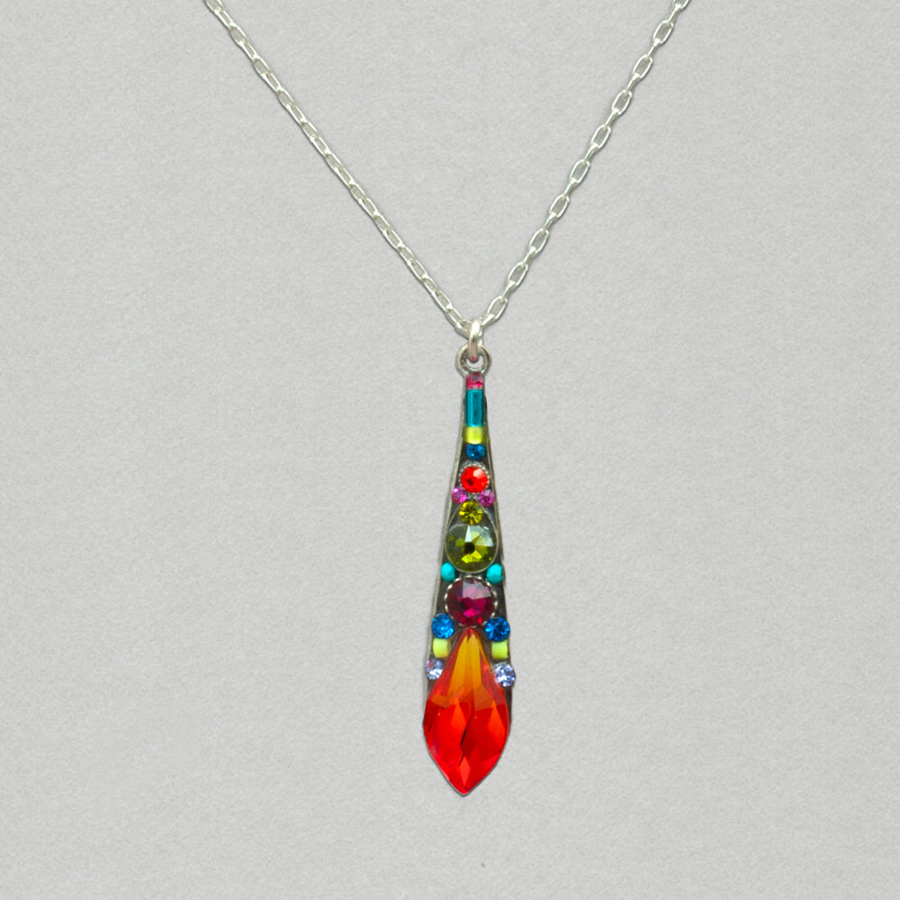 Firefly Gazelle Pendant Necklace - Multicolor