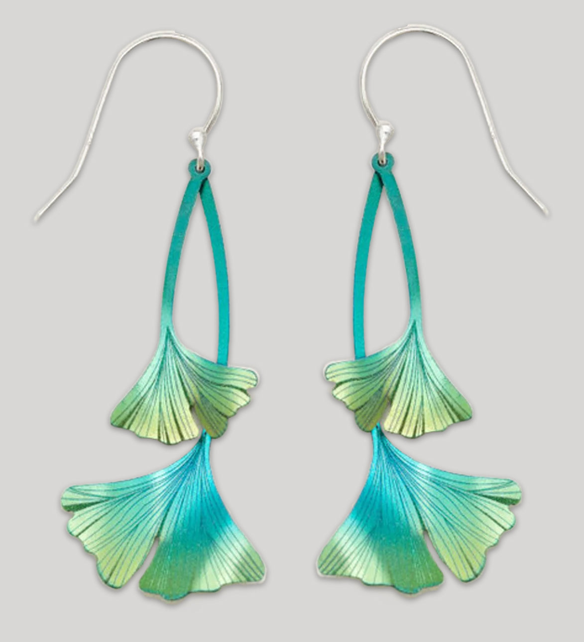 Holly Yashi Ginkgo Drop Earrings - Green