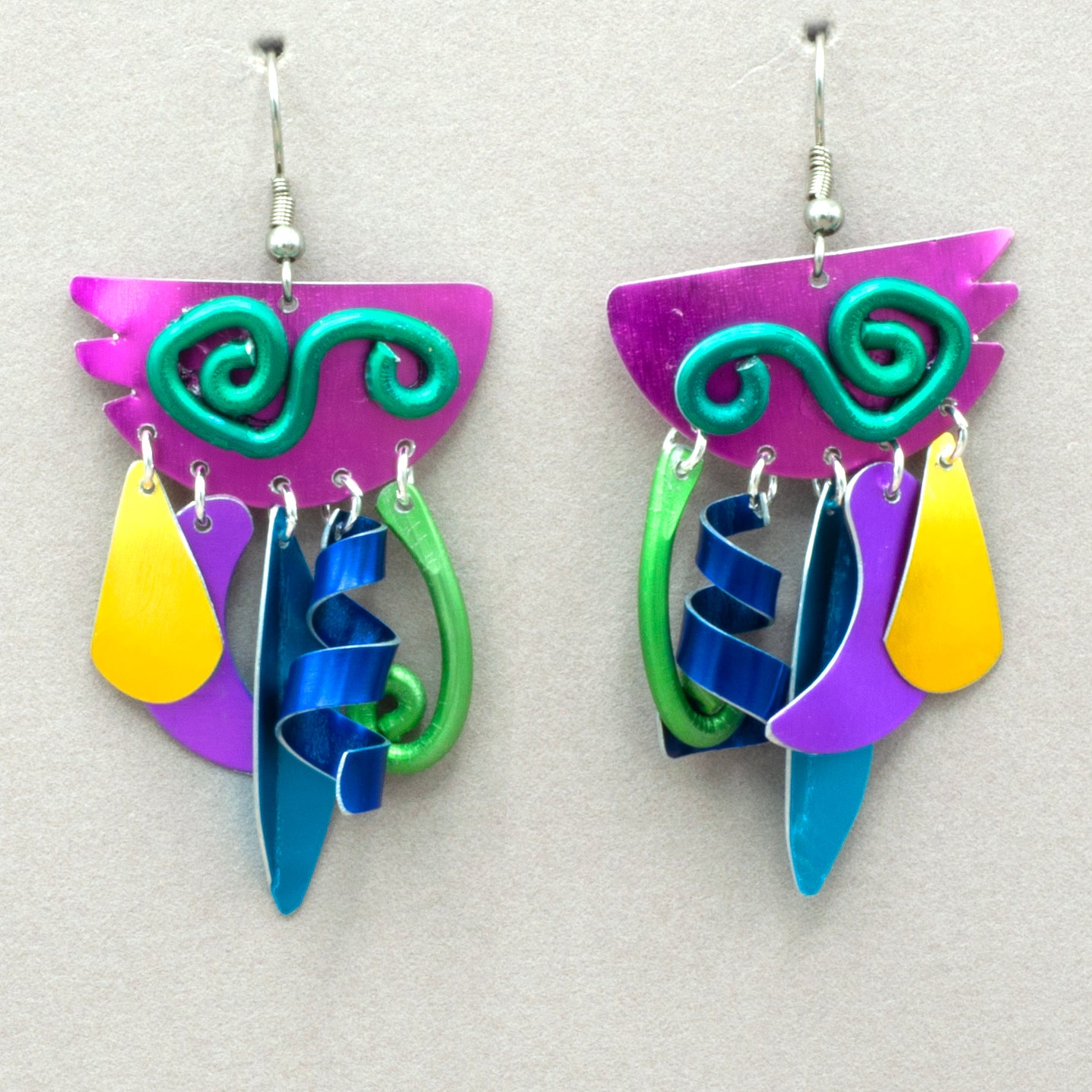 Sylvi Harwin Whimsical Candy Aluminum Earrings