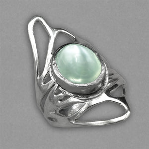 Jim Kelly Green Moonstone Ring