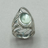 Jim Kelly Green Moonstone Ring