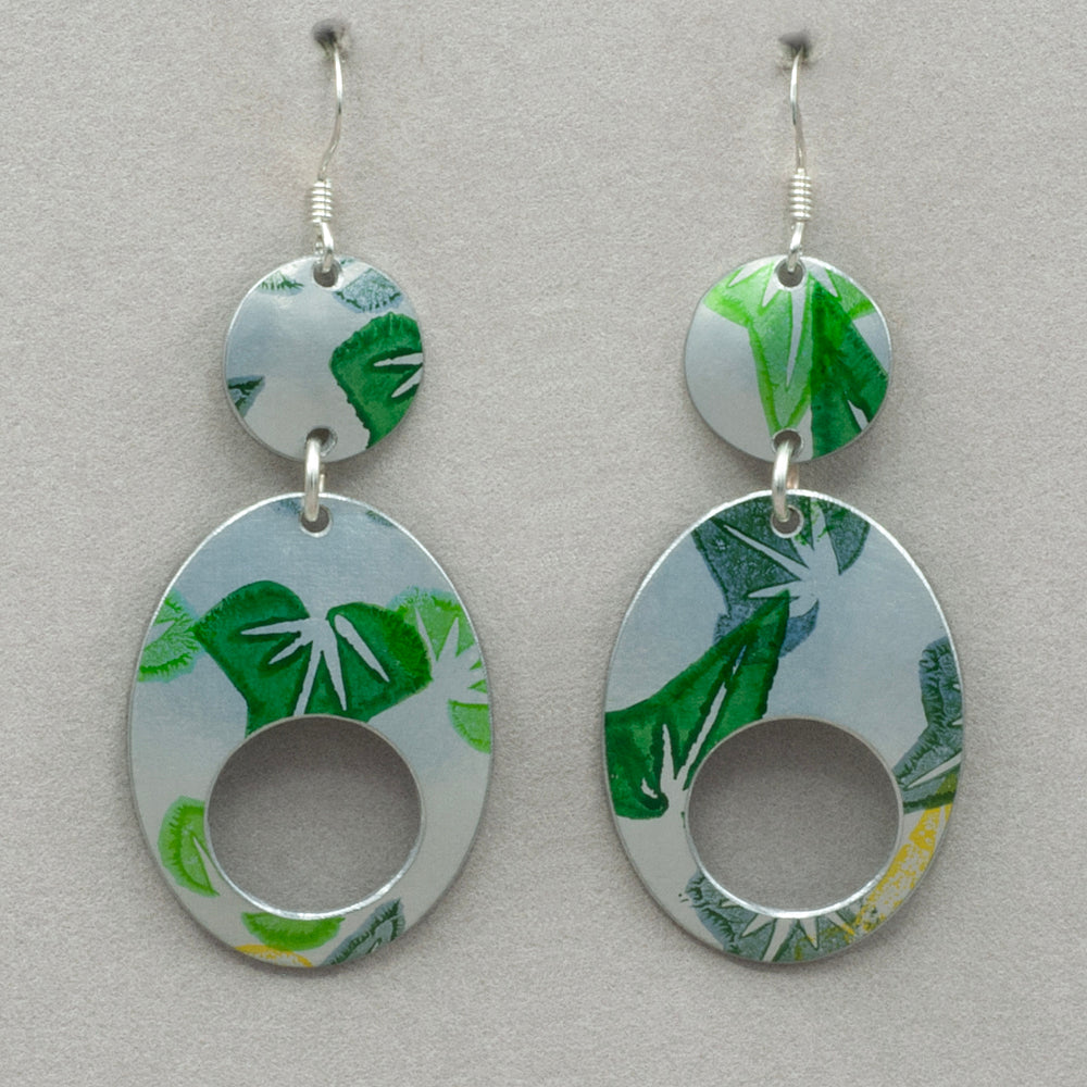 Hazel Atkinson Evergreen Large Pebble Earrings