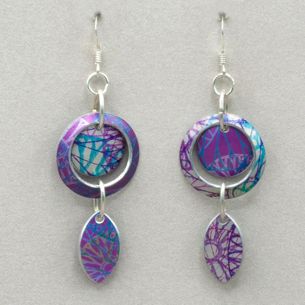 Hazel Atkinson Ferris Wheel Compact Leaf Earrings