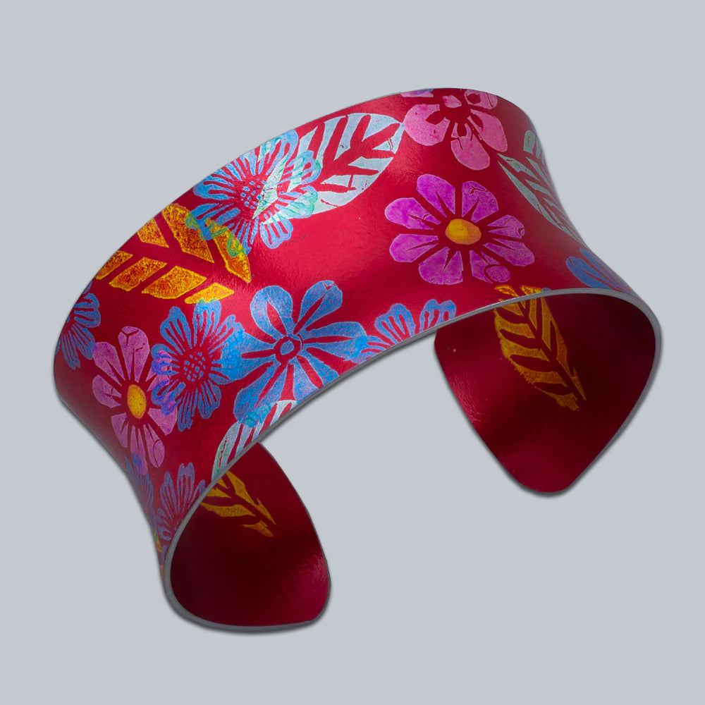 Hazel Atkinson Geranium Cuff Bracelet