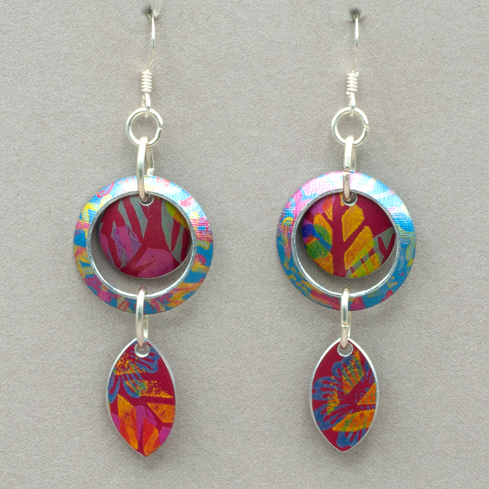 Hazel Atkinson Geranium Compact Leaf Earrings