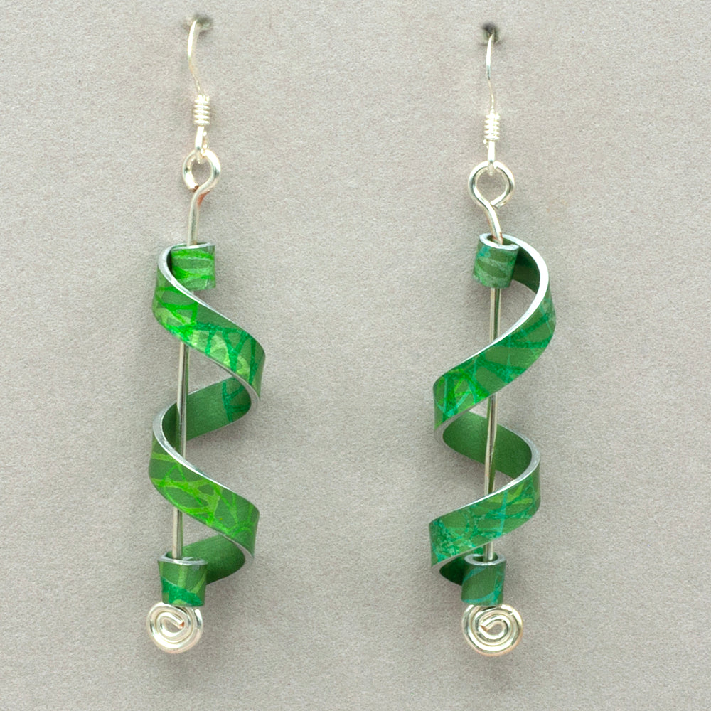 Hazel Atkinson Mint Spiral Earring