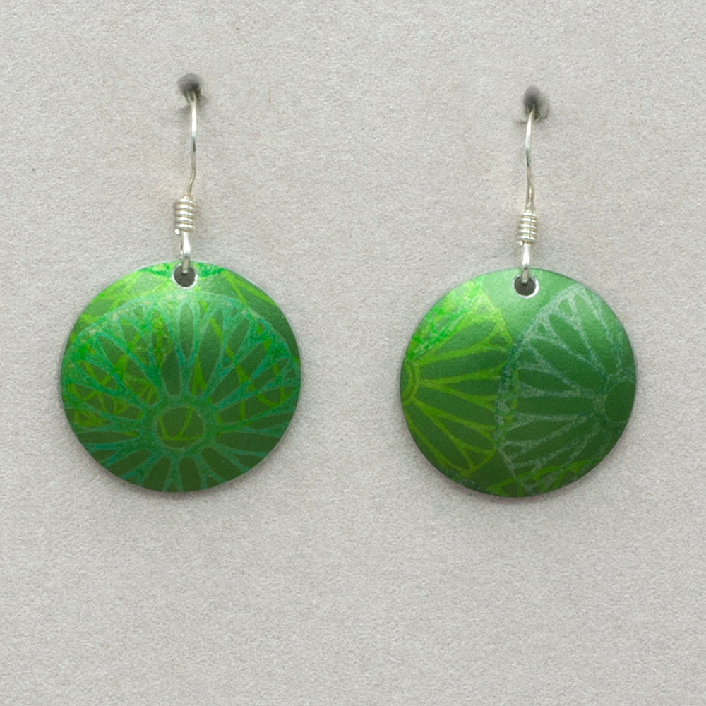 Hazel Atkinson Mint Small Circle Earrings