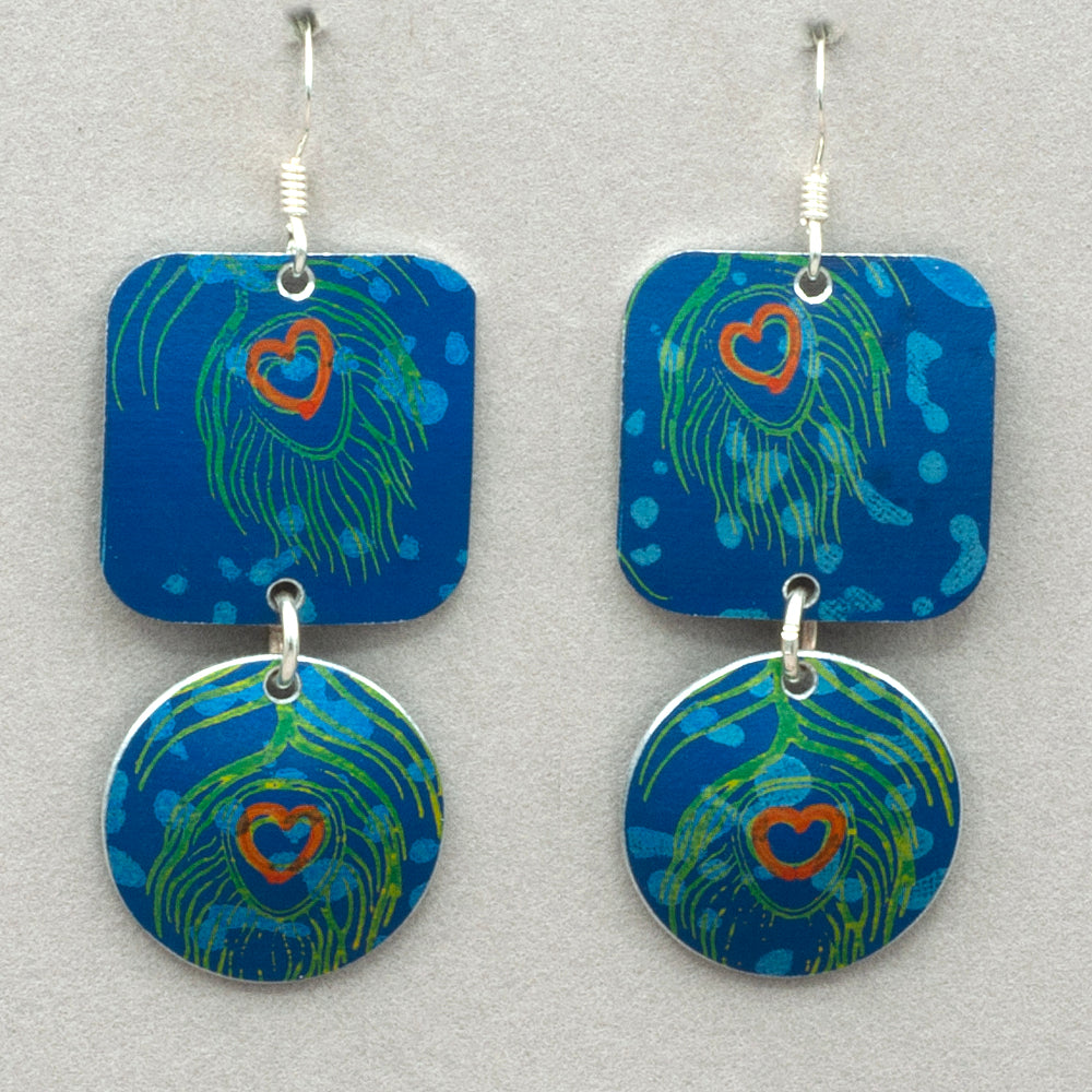 Hazel Atkinson Square and Circle Earrings